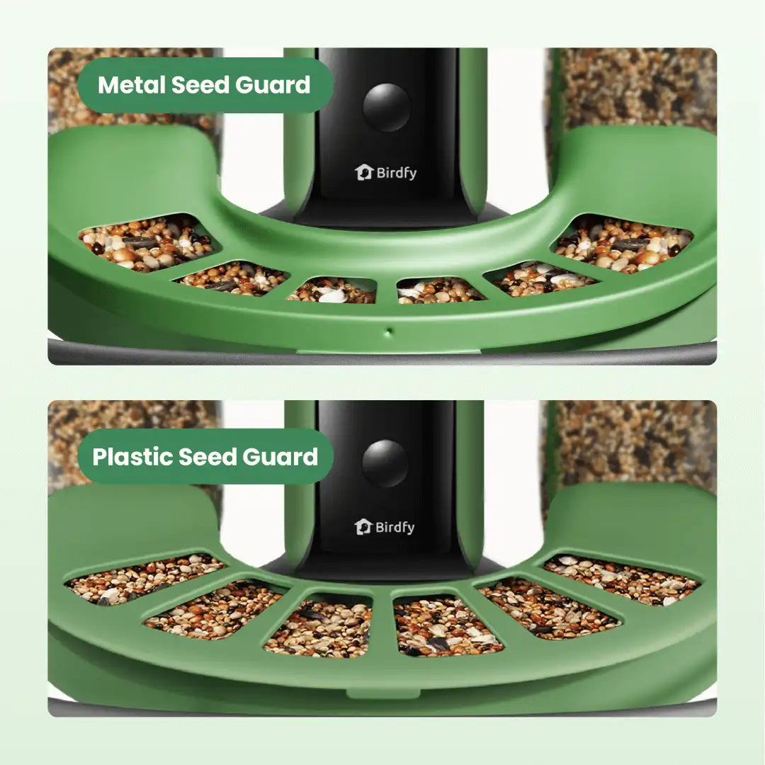 Birdfy Metal Seed Guard - A solid metal guard customized for Birdfy Feeder 2 Series