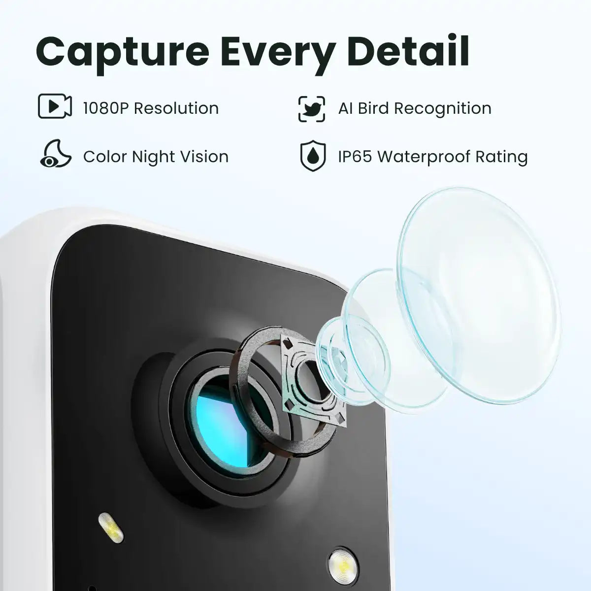Birdfy Feeder - AI-Powered Smart Bird Feeder with Camera-Yellow