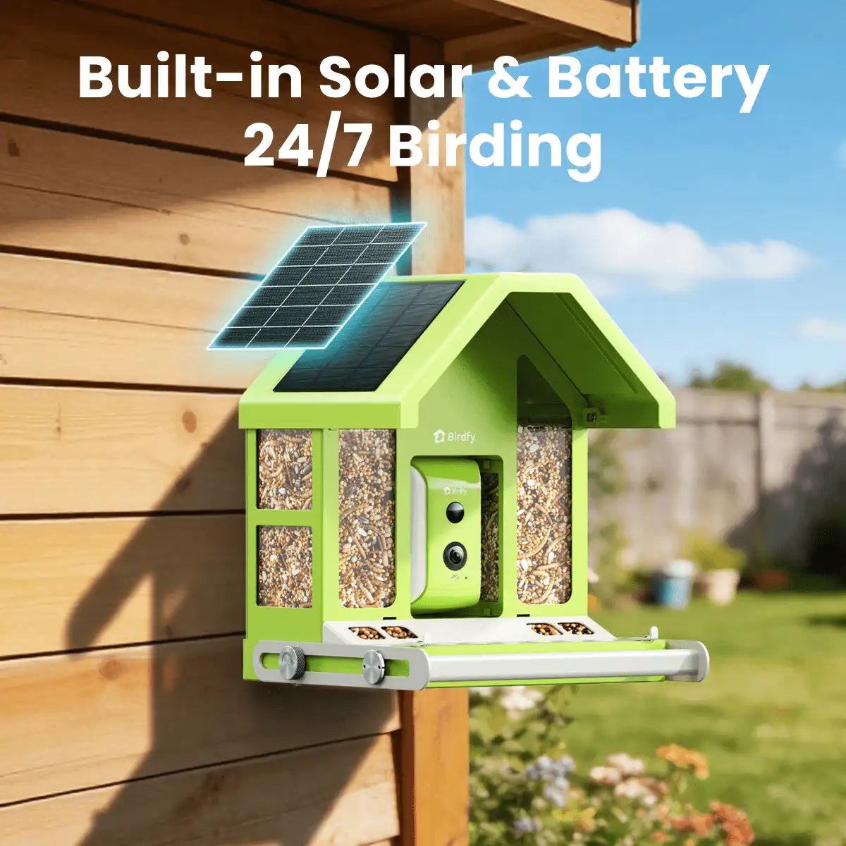 Birdfy Feeder Metal - Smart Metal Feeder with Camera